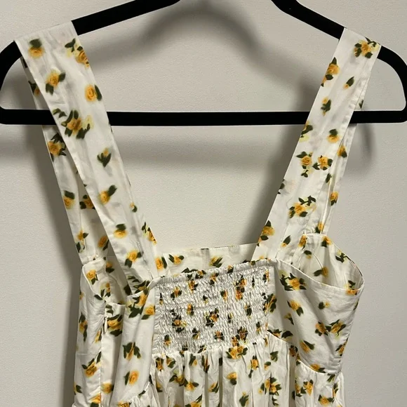 NWT J.Crew Squareneck Midi Dress in budding rose print - Picture 9 of 10